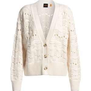 Hugo, Dames, Truien, Wit, Maat: S Katoen,