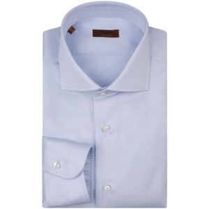 Barba, Heren, Overhemden, Blauw, Maat: L