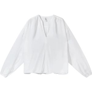 10Days, Dames, Blouses & Shirts, Wit, Maat: XS Viscose,