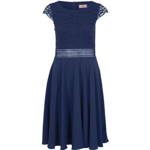 vera mont, Dames, Jurken, Blauw, Maat: L