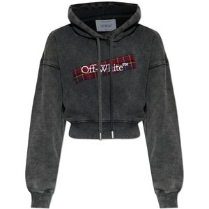 Off White, Dames, Sweatshirts & Hoodies, Grijs, Maat: XS