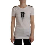 Dolce & Gabbana, Dames, Tops, Wit, Maat: 3XS Katoen,