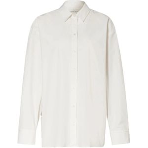 Loulou Studio, Dames, Blouses & Shirts, Wit, Maat: XS Katoen,