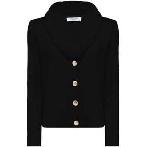 Blugirl, Dames, Truien, Zwart, Maat: S Viscose,