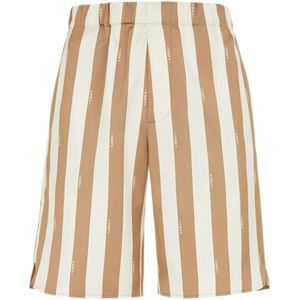 Fendi, Heren, Korte broeken, Veelkleurig, Maat: S Zijde,