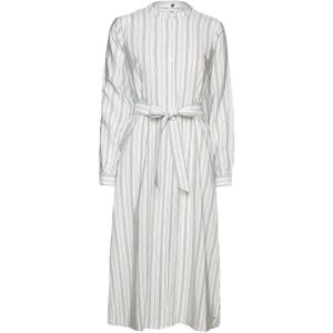 Tommy Hilfiger, Dames, Jurken, Wit, Maat: 2XS Katoen,