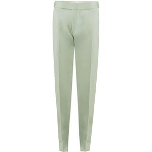 Tom Ford, Heren, Broeken, Groen, Maat: S Leer,