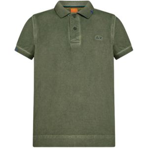 Sun68, Heren, Tops, Groen, Maat: S Katoen,