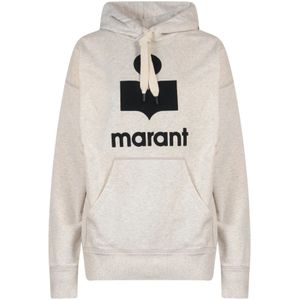 Marant étoile, Dames, Sweatshirts & Hoodies, Beige, Maat: 2XS Katoen,
