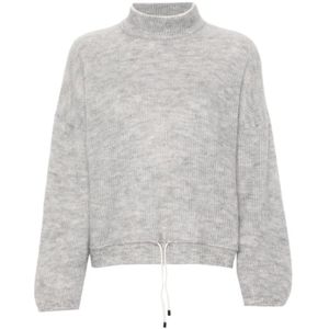 Brunello Cucinelli, Dames, Truien, Grijs, Maat: M Wol,