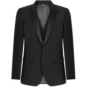 Dolce & Gabbana, Heren, Jassen, Blauw, Maat: XL