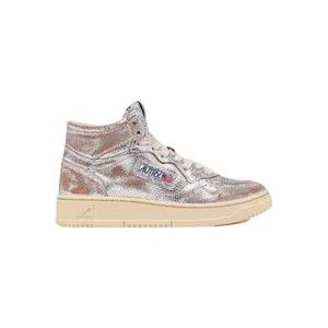 Autry Snake Silver Medalist Mid Sneaker , Gray , Dames , Maat: 35 EU