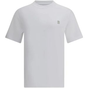 Brunello Cucinelli, Heren, Tops, Wit, Maat: L Katoen,