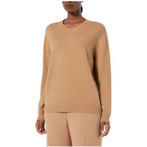 Marina Rinaldi, Dames, Truien, Beige, Maat: L Kasjmier,