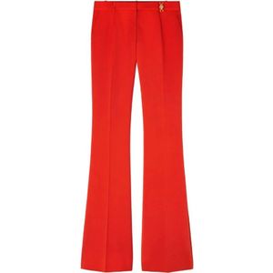 Versace, Dames, Broeken, Rood, Maat: XS Wol,