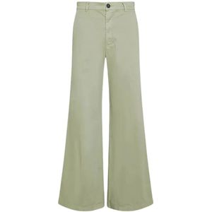 Forte Forte, Dames, Broeken, Groen, Maat: L Katoen,
