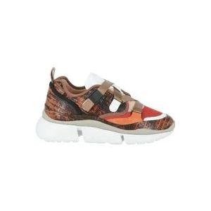 Chloé Leather sneakers , Multicolor , Dames , Maat: 35 EU