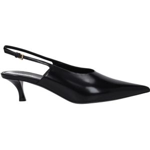 Givenchy - Zwarte Leren Sandaal - Gesp Sluiting - Dames