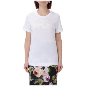 T-shirts - Wit - Embroidered Logo