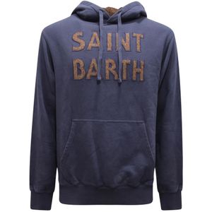 MC2 Saint Barth, Heren, Sweatshirts & Hoodies, Blauw, Maat: L Katoen,