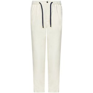 Drumohr, Heren, Broeken, Wit, Maat: S Katoen,