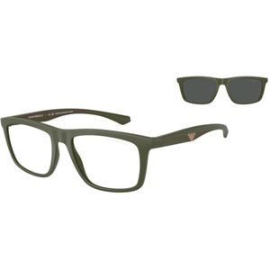 Emporio Armani - Bril - Zwart - Kunststof