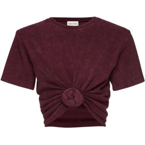 Magda Butrym, Dames, Tops, Rood, Maat: M Katoen,