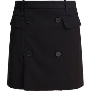 Balenciaga, Dames, Rokken, Zwart, Maat: M Wol,