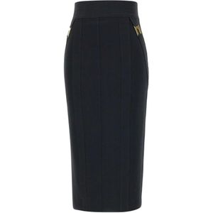 Elisabetta Franchi, Dames, Rokken, Zwart, Maat: S