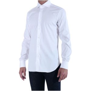 Barba Napoli, Heren, Overhemden, Wit, Maat: XL Katoen,