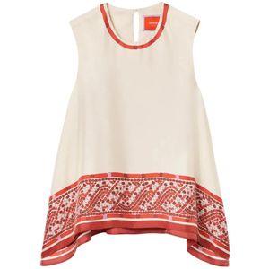 La DoubleJ, Dames, Tops, Veelkleurig, Maat: XS Zijde,