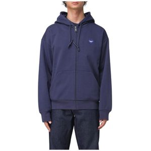 Carhartt Wip, Heren, Sweatshirts & Hoodies, Blauw, Maat: M