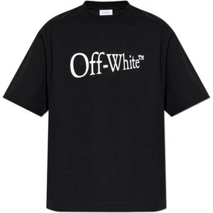 Off White, Heren, Tops, Zwart, Maat: L Katoen,