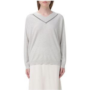 Cashmere - VNeck Pullover - Sweater - Pearl