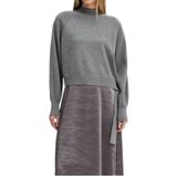 Hugo, Dames, Truien, Grijs, Maat: S Satijn,