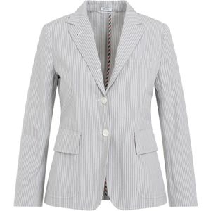 Thom Browne, Dames, Jassen, Grijs, Maat: 2XS Katoen,