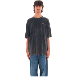 Diesel, Heren, Tops, Zwart, Maat: XL Katoen,