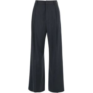 Tela, Dames, Broeken, Grijs, Maat: S Wol,