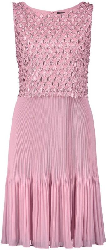 Cocktailjurk - Zwart - Delicate Franjes - Ronde Halslijn