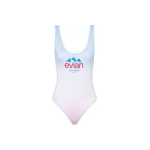 Balmain x Evian - swimsuit , Pink , Dames , Maat: S