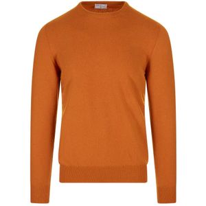 Fedeli, Heren, Truien, Oranje, Maat: 4XL Kasjmier,