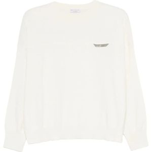 Brunello Cucinelli, Dames, Truien, Wit, Maat: S Kasjmier,