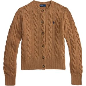 Polo Ralph Lauren, Dames, Truien, Bruin, Maat: L Wol,