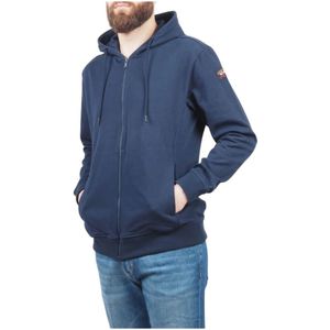 Paul & Shark, Heren, Sweatshirts & Hoodies, Blauw, Maat: XL Katoen,