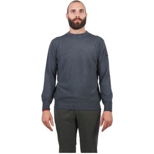 Paul & Shark, Heren, Truien, Grijs, Maat: M Wol,