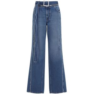 Jean Paul Gaultier, Dames, Jeans, Blauw, Maat: W25 Katoen,