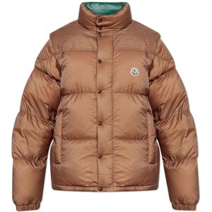 Moncler Donsjack Verone 1 , Brown , Heren , Maat: S