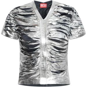 Diesel, Dames, Blouses & Shirts, Grijs, Maat: L