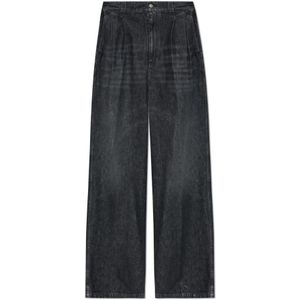 Maison Margiela, Heren, Jeans, Zwart, Maat: S Katoen,