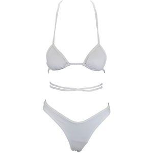 F**k, Dames, Badkleding, Wit, Maat: M Tweed,